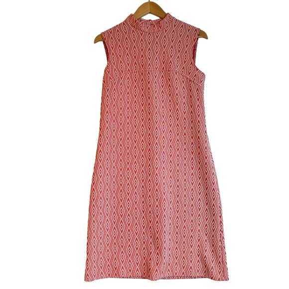 Vintage Flutterbye Brady Bunch Shift Dress Costume Party Geometric Retro - Picture 1 of 8